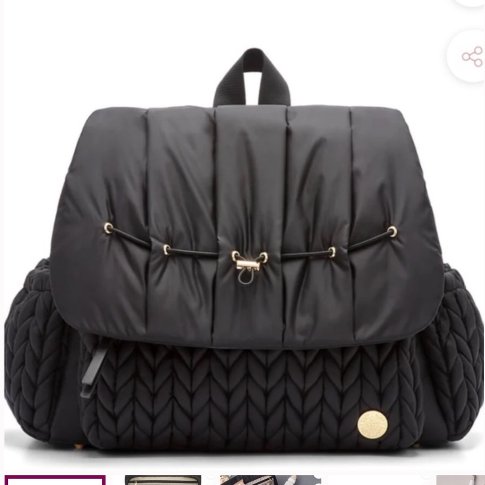 Happ Levy black diaper bag
